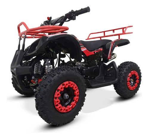 Mini Quadriciclo Infantil Gasolina 49cc Mbx Partida Elétrica Vermelho Atv-7