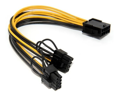 Cable Adaptador Dual Pcie 8 Pin Gpu Video 3 Unidades