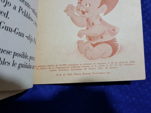 Pebbles Picapiedra Ayuda A Papá Hanna Barbera 1966 No. 12 (Usado)