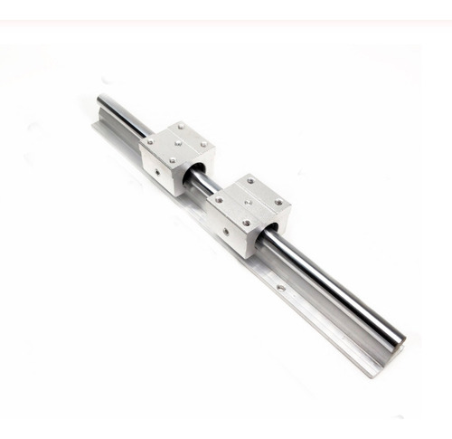 1 Guia Lineal 12mm,sbr12, 800mm, Con 2 Chumaceras, Cnc