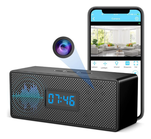 Cámara Espía Reloj Corneta Speaker Bluetooth Real Wifi Ip