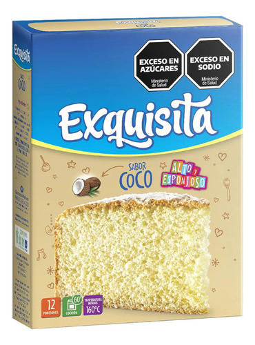 Bizcochuelo De Coco Exquisita X 540g