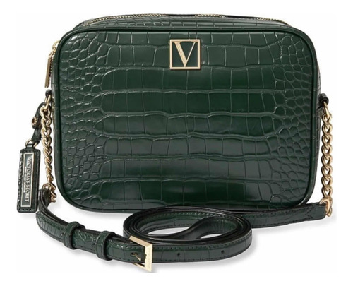 Cartera Victoria Secret Color Verde Oscuro