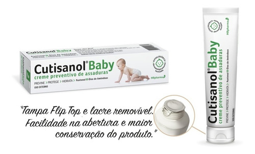 Imagem 3 de 5 de Cutisanol Baby Creme Preventivo De Assaduras Pomada Bebê 30g