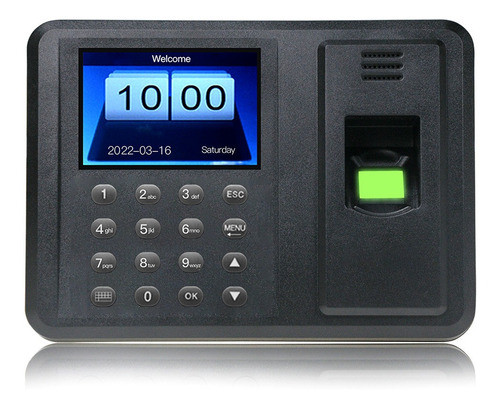 Imagen 1 de 6 de Máquina De Asistencia Con Lector Biométrico De Huellas Dacti