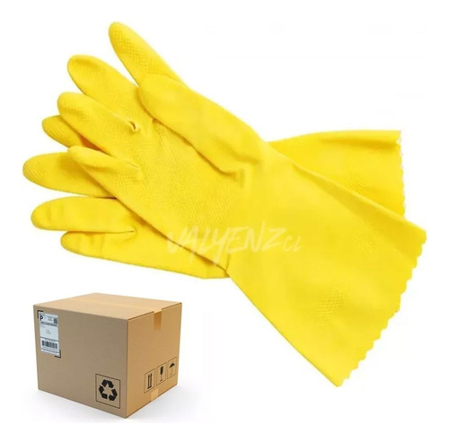 Caja Guantes Látex Amarill 144 Pares Talla S Limpieza Mayor