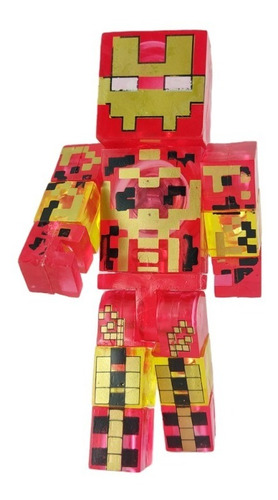 Figura Juguete Muñeco Minecraft Ironman Avengers Mini
