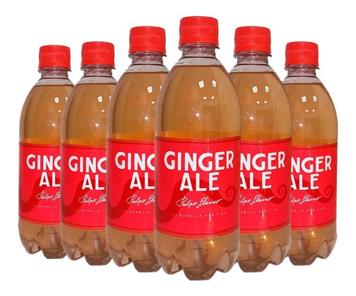 Pulpo Blanco Ginger Ale 350ml Pack X6 Unidades - Sufin