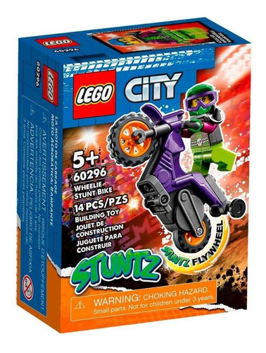 Lego City - Motocicleta De Wheeling - 60296