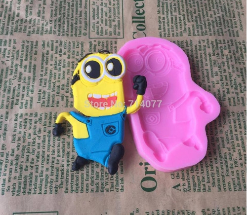 Molde Silicón Fondant/ Resina/ Pasta/ Minion 