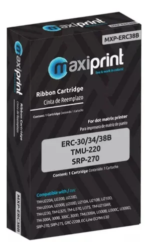 comprar Cinta Maxiprint Compatible Epson Erc-30\u002F34\u002F38 Bixolon Srp270
