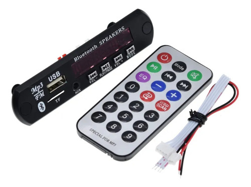 Módulo Mp3 Bluetooth Car Audio 12v Fm Radio Usb Control