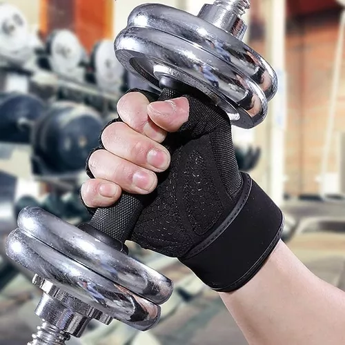 Guantes de Micro fibra para Levantamiento de Pesas Guantes de Gym  Entrenamiento