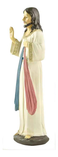 Ls Resina Figura Divina Misericordia De Jesús Ornamento De