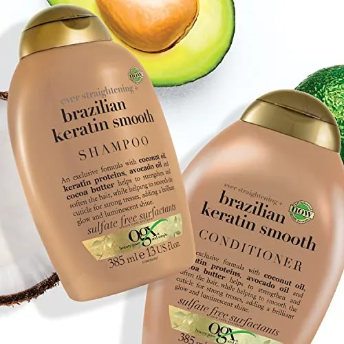 ChampĂș Suavizante Ogx Brazilian Keratin Therapy 385ml
