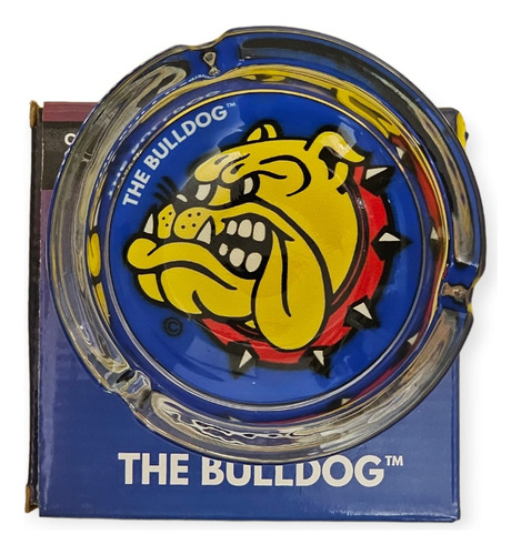 Cenicero Bulldog Vidrio Colores Original Amsterdam