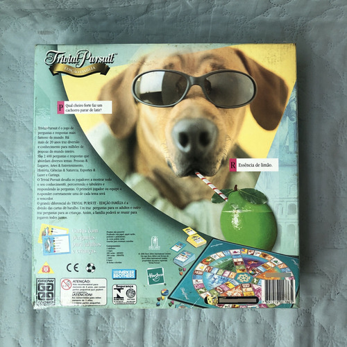 Jogo Trivial Pursuit Grow Hasbro Completo Antigo E Raro (Usado)