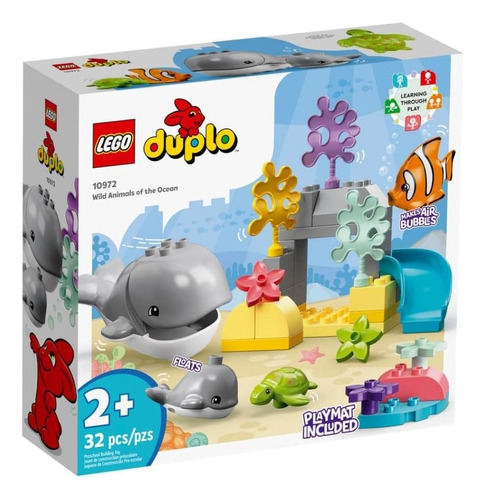 Set Lego Duplo Fauna Salvaje Del Océano 10972 Didactico Cantidad de piezas 32