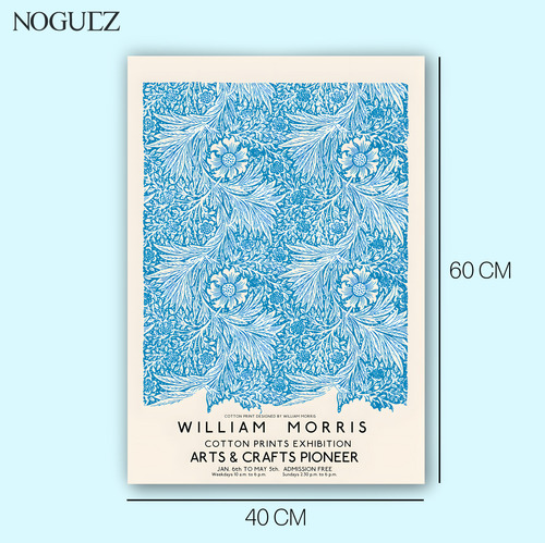 Póster Para Pared, Arte De Lujo William Morris 40 X 60 Cm.