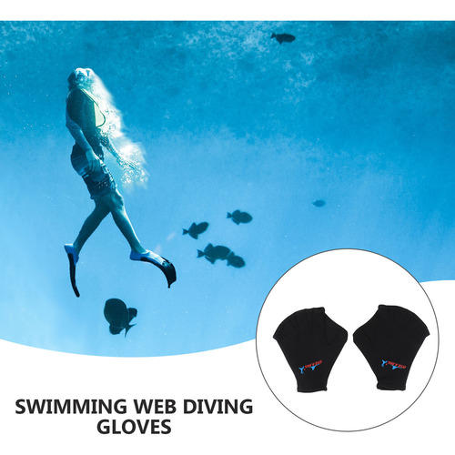 1 Par De Guantes De Natación Con Correas Para Entrenamiento