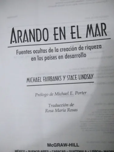 Libro Arando En El Mar (Usado)