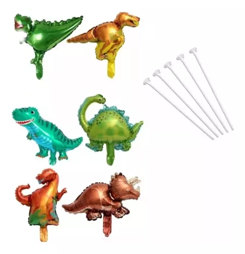 Globos Dinosaurios 6 Unidades