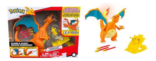 Charizard Chama E Voo Figura De Luxo Pokémon - Sunny 3296