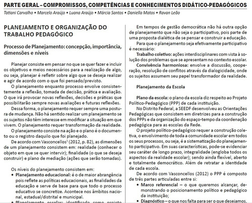 Apostila - Secretaria Da Educação Do Estado De São Paulo See Sp - Professor Química