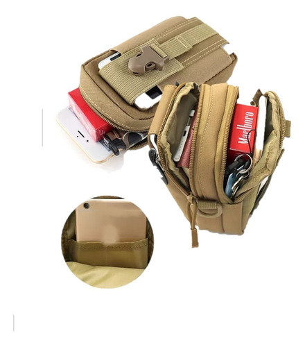 30bolsa Táctica Militar Par Celular Cámara Multiusos Cruzada Color Mezcla Diseño De La Tela Lisa
