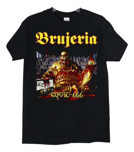 Polera Brujeria Covid 666 Metal Abominatron