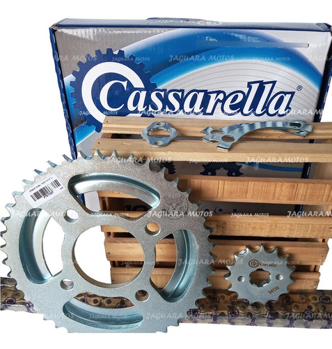 Kit Arrastre Cb 150 Invicta Honda Cadena Dorada Cassarella