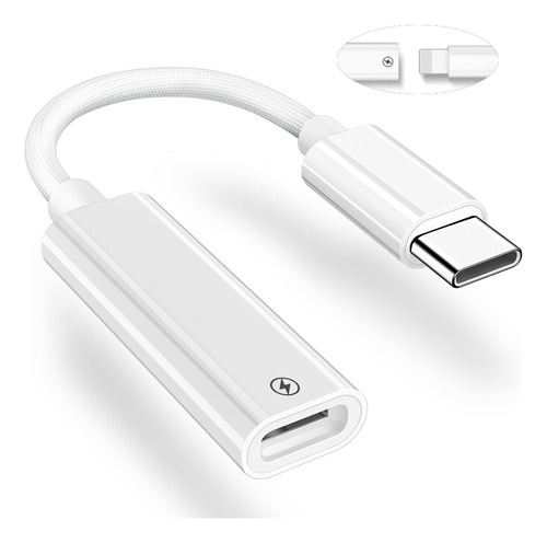 Cooya Adaptador Usb-c Lightning Para iPhone 15 Pro Max Plus