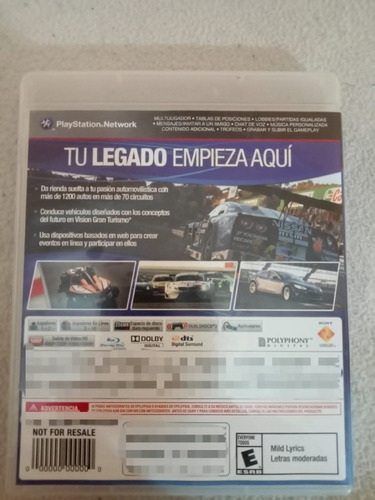 Gran Turismo 6 Play Station 3 (Usado)
