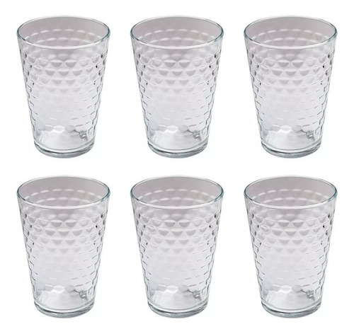 Set X6 Vaso Vidrio 265ml - Batuque 