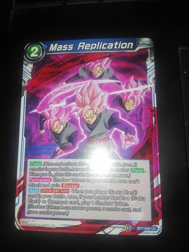 Mass Replication(goku Black Rose) Carta Dragon Ball