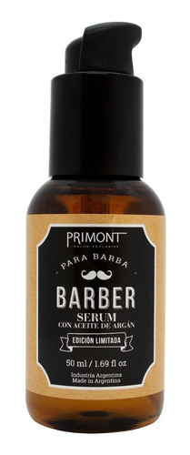 Primont Barber Serum Barba Aceite Argan Barberia X 50ml 