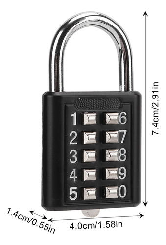 Candado De Combinación De Acero Impermeable Multifuncional