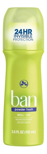 Ban Desodorante Antitranspirante Roll-on 103ml -powder Fresh