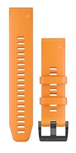 Kit Pulseira Garmin Quickfit 22 Laranja Fênix 5 Plus 935