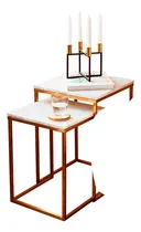 Comprar Par De Mesas Laterales, Marbel Design Modelo Ml019