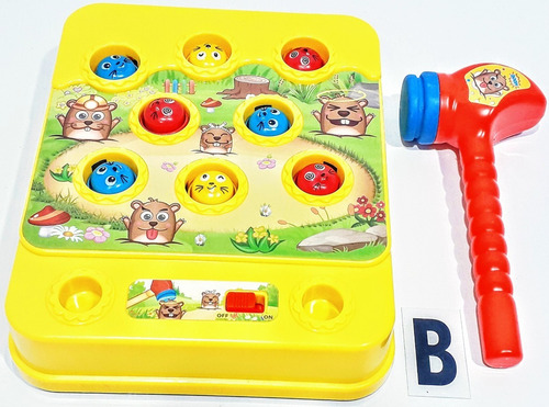 Juego Nene/a Golpea Al Topo Martillo Sonido Juguetes Pacho's
