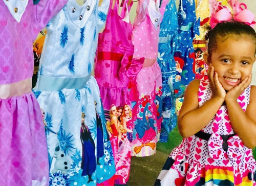 Vestido De Festa Infantil Temático Frozen