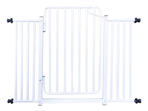 Portão Reforçado Grade Segurança Porta Pet Bebê 104/109 Cm Cor Branco