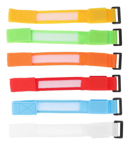 6pcs Concerts Led Bracelets Nylon Adjustable Bracelets Glowi