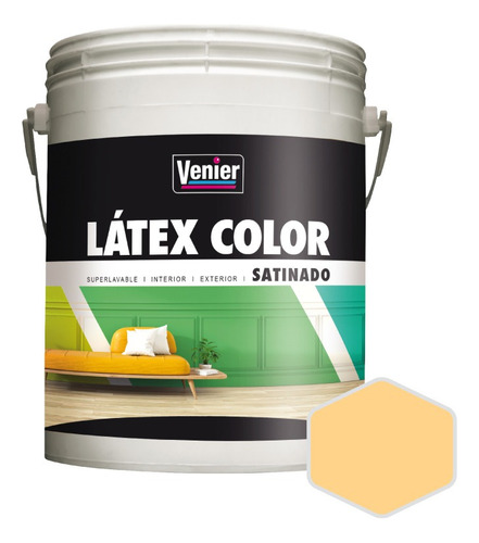 Látex Venier Satinado Int/ext Colores | 5 Colores | 1lt