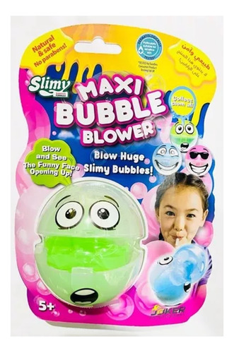 Slimy Slime 80gr Maxi Bubble Blower Para Soplar Burbujas