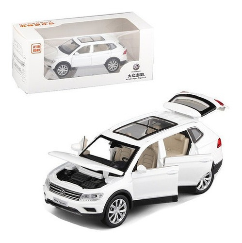 Volkswagen Tiguan Miniatura Escala 1:32 Metal Sonido Y Luz