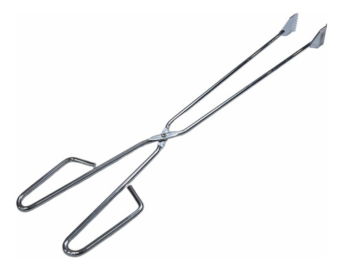 Pinza Larga 55cm Cromada Para Asador Bbq Parilla Barril