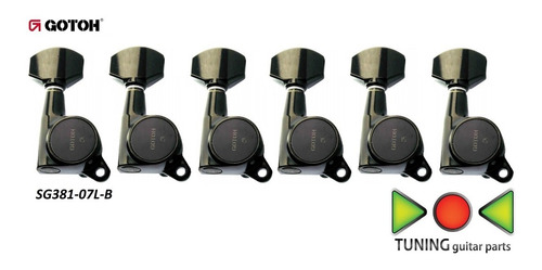 Tarraxas Gotoh Sg381-07l-b (6l Em Preto Sólido)