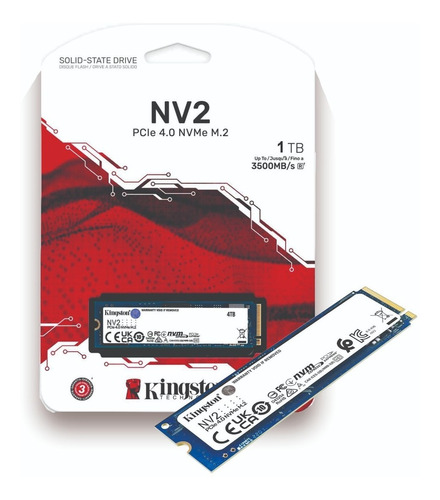 Ssd M2 1tb Kingston Nvme2 Pcie 4.0 3500 Mb/s